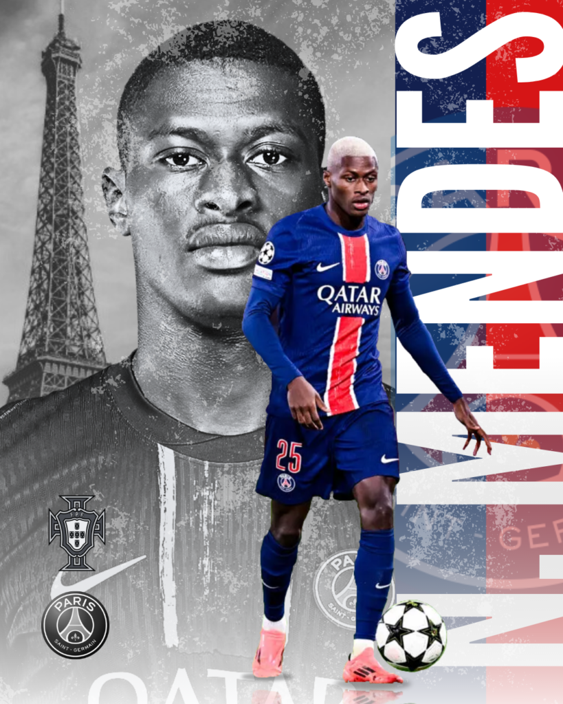 Visuels pour le Paris Siant-Germain - Nuno Mendes