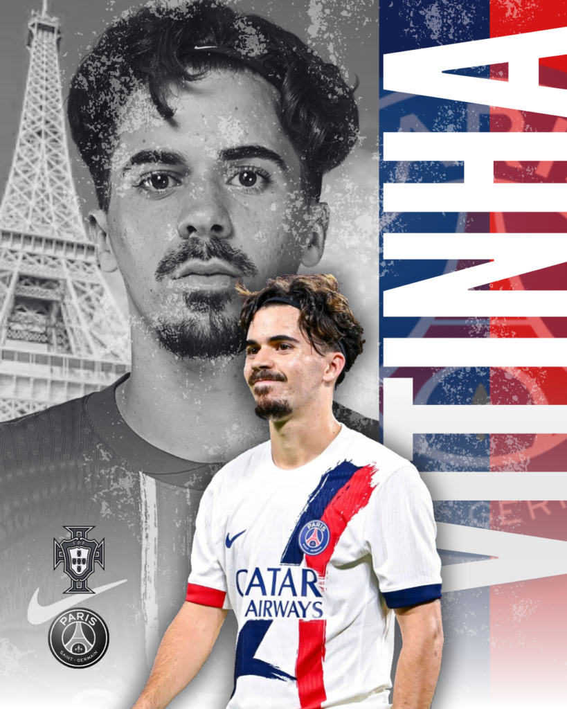 Visuels pour le Paris Siant-Germain - Vitinha